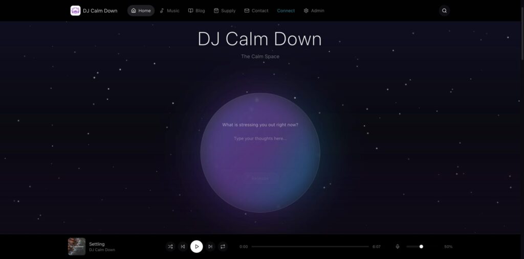 DJ Calm Down Interactive App